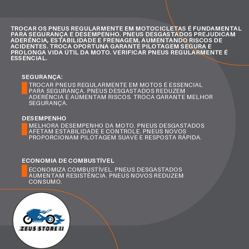 Pneu Novo Traseiro 80/100x14 Moto Pop 100/110i Todos Os Anos