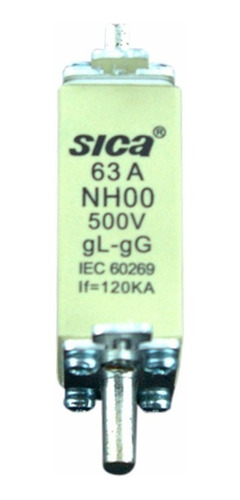 Fusible /cartucho Nh00 63a 500v Sica Iec 60269