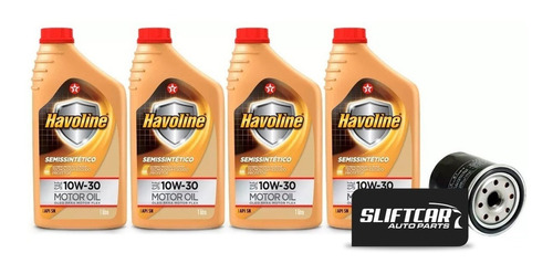 Kit C/4 Havoline 10w30 E Filtro Óleo Honda Civic 1.7 2002