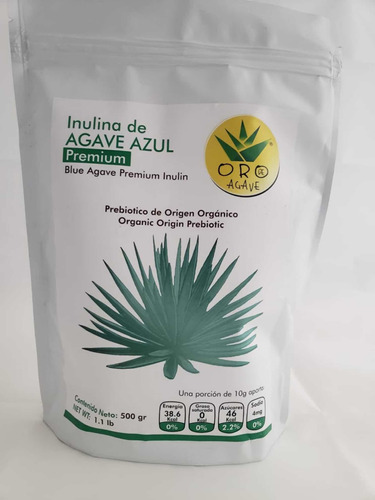 Fibra  Inulina De Agave  De Exportacion 2 Bolsas De 500 Gr