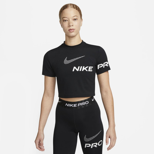 Playera Entrenamiento Mujer Manga Corta Nike Pro Dri-fit