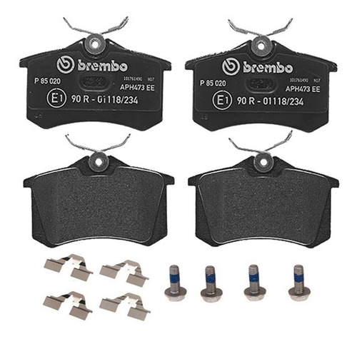Jogo Pastilha Freio Traseiras Brembo Audi A1 1.4 122/125cv