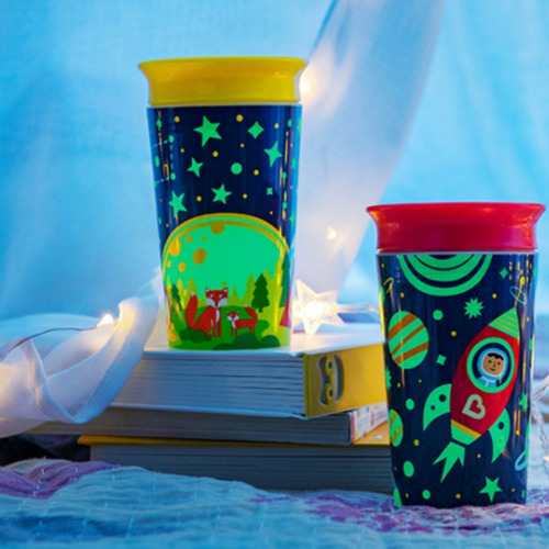 Imagem 5 de 8 de Copo Munchkin 360º Grande 36m Glow 266ml Transição Envio 24h