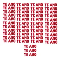 Comprar 50 Balão Metalizado Frase Te Amo Letras  Decoração Festa