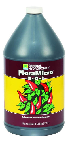 General Hydroponics Sistema De Nutrientes Floramicro, 3.79 L