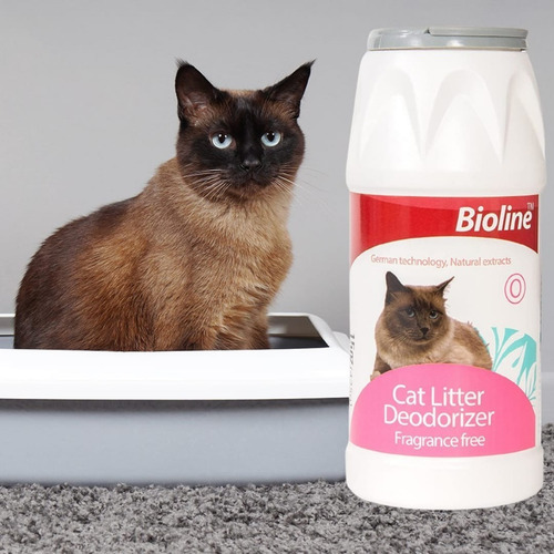 Talco Bioline Desodorizante Para Arena Sanitaria Gatos 425gr