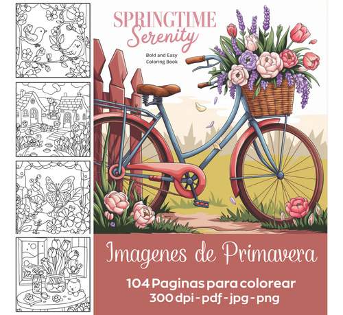 Set Imagenes Pdf Libro Para Descargar Y Colorear Primavera