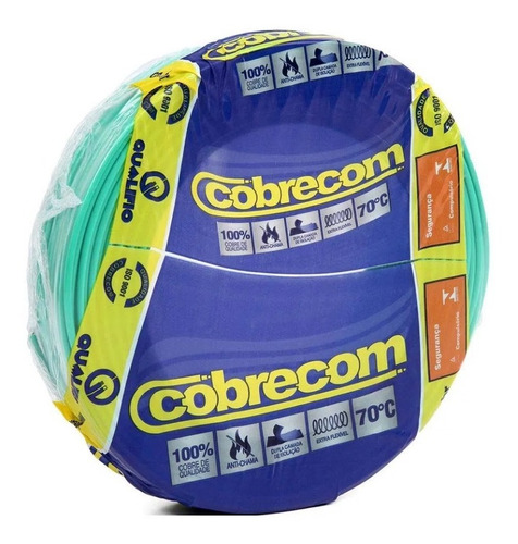 Cabo Flexível 2,5mm 750v Verde - Cobrecom