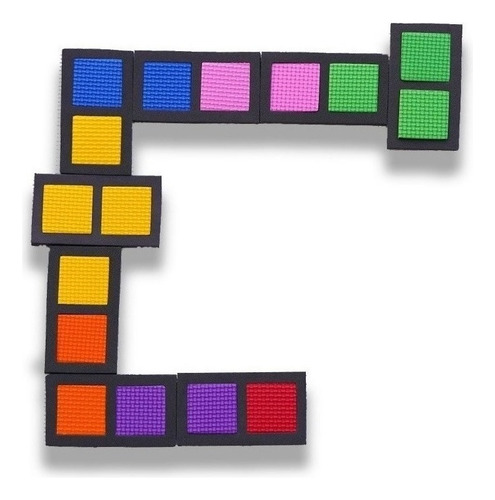 Juego Dominó Armable Colores Aprendizaje Interactivo Equipos