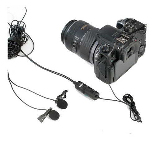 Microfone de Lapela Conector TRS DUPLO BY-M1DM - BOYA