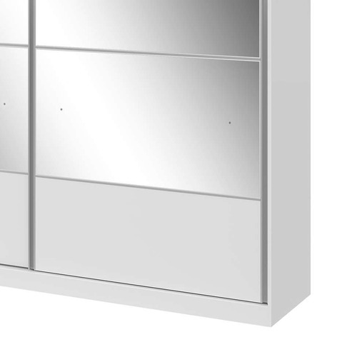Guarda-roupa Casal Com Espelho Da Vinci 2pt 6gv Branco Lopas