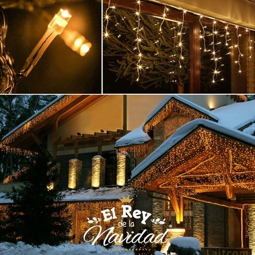 Serie Navideña Cascada 500 Leds 10 Metros Exterior Navidad