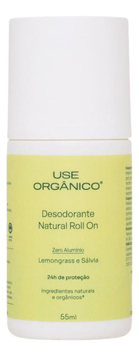 Desodorante Natural Lemongrass E Sálvia 55ml - Use Orgânico 