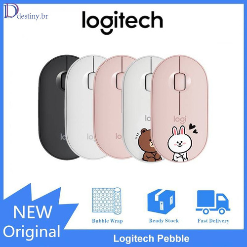 Ratón Inalámbrico Bluetooth Logitech Pebble M350 Delgado Y S