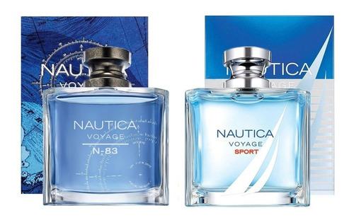 Paquete 2 Perfumes Nautica Voyage  N-83 + Voyage Sport 100ml