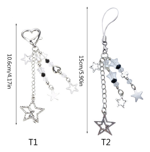 Llavero Con Colgante Y Borlas Con Forma De Estrella Y Borlas