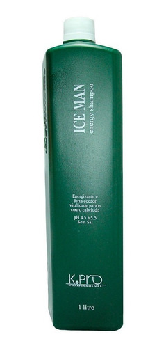 Kpro Ice Man Shampoo 1l Com Pump Mentolado Antiqueda Capilar