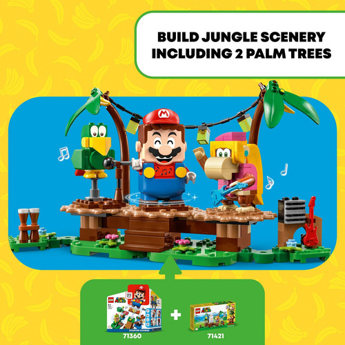 Set De Expansión Lego Super Mario Dixie Kongs Jungle Jam 714