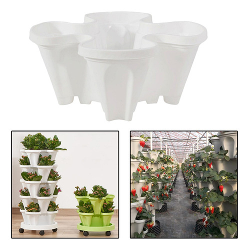 Jardinera Vertical Jardinera De Fresas Maceta Compatible Con