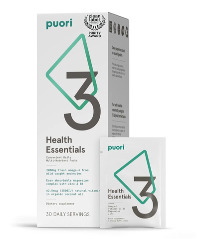 Puori P3 Health Essentials - Multivitaminas Para Hombres Y M