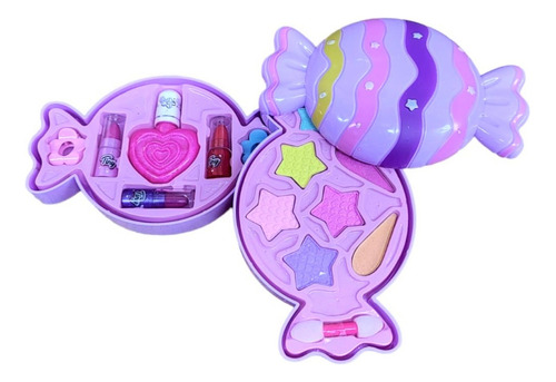 Set Maquillaje Tiny Infantil Forma Caramelo Despelgable Shp