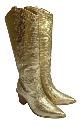 Imagen 3 de 10 de Botas Vaqueras Dama Felipe Rentería Tacón 7cms 100% Piel