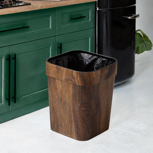 Cesta De Basura Decorativa Rústica, Contenedor De Basura