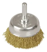 Comprar Carda Copa Ondulada Alambre Delgado 1-1\u002F8x.30mm Zanco 1\u002F4 In Color Amarillo