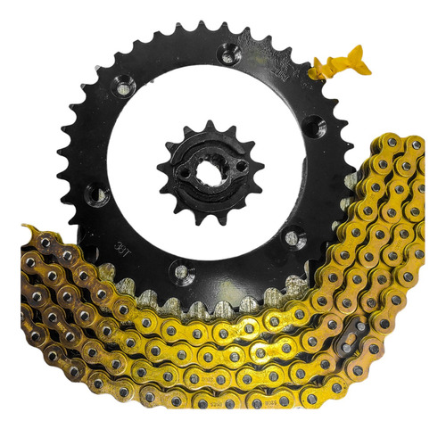 Kit De Sprocket 38/13+cadena De O-ríng Para Honda Xre300