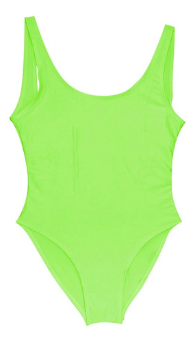 Traje De Baño Sólido De Una Pieza For Mujer, Traje De Baño