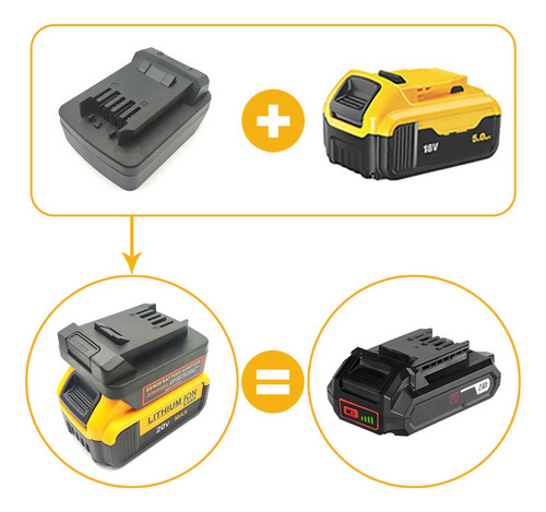 Adaptador De Batería Para Conversión De Batería De 18 A 20 V