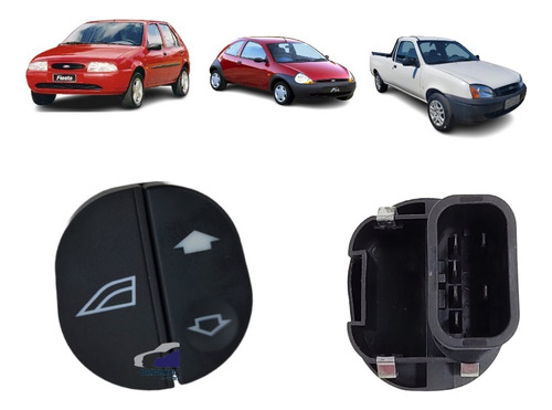 Botão Interruptor Vidro Elétrico Duplo/sim Ford Ka 97 A 2014