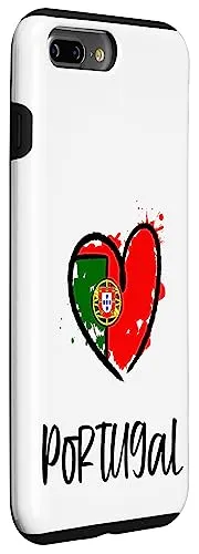 Funda Para iPhone 7 Plus/8 Plus Portugal Heart Flag - Plasti