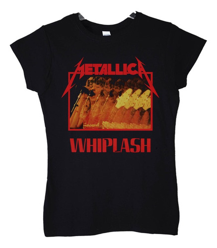 Polera Mujer Metallica Whiplash Metal Abominatron