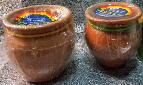 Imagen 4 de 6 de Velas Repelente Citronella Velones Camping Hogar 8cm Alto