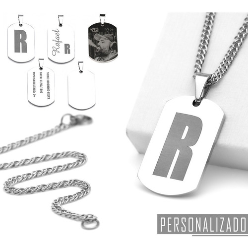 Conjunto Personalizado Gravação Laser Foto Letra Não Apaga