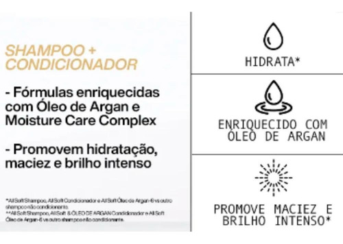 Kit Redken All Soft Shampoo 1l E Condicionador 1l
