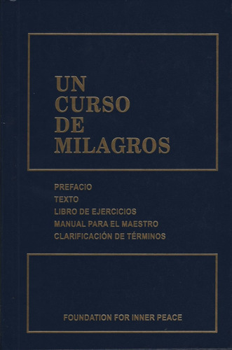 Un Curso De Milagros Tapa Dura Texto Libro De Ejercicios Ma