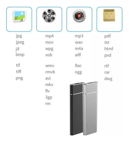 Mini Disco Duro Externo Portátil De Estado Sólido De 16 Tb