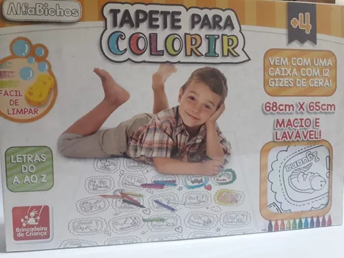 Tapete Para Colorir Infantil Lavável Com Canetinhas - minipreco