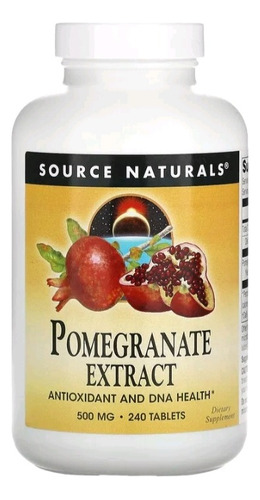 Ácido Elágico Pomegranate 500mg 240 Cápsulas Antioxidante