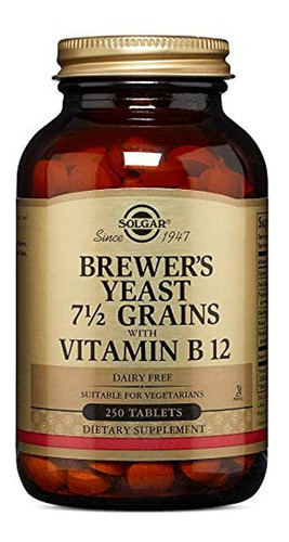 Levadura De Cerveza 7 1/2 Granos Tabletas Con Vitamina B12