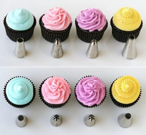 Pico Para Decorar Cupcakes Set X 8 Piezas Pico Rellenador