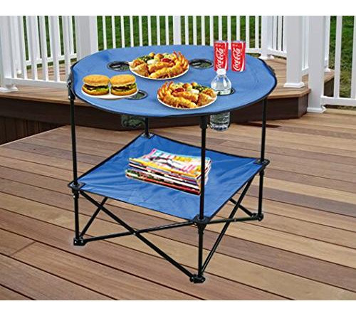 Mesa Auxiliar Portátil Para Camping Picnic Playa Juegos