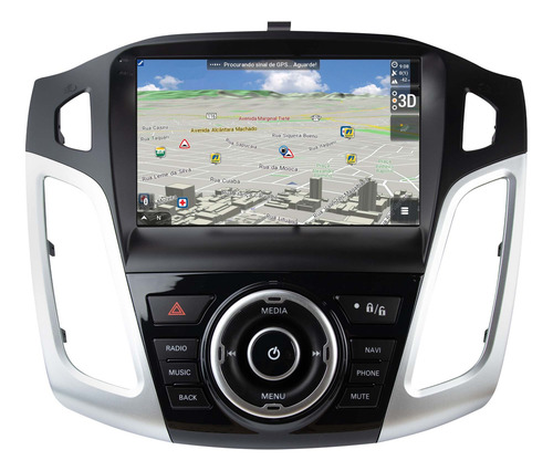 Multimidia Ford Focus Android 14 Carplay 2/32gb Wifi 9p 2cam