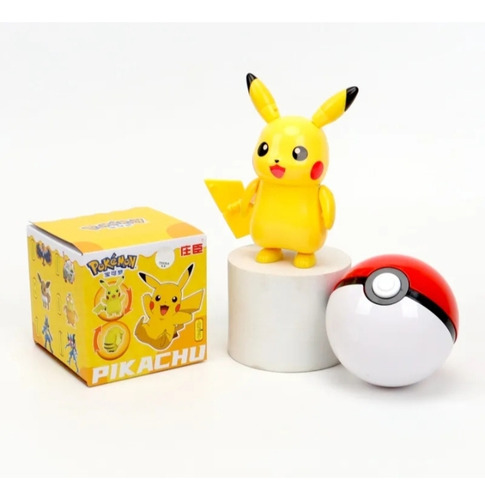 Pokemon Pikachu Pokebola Figura Lanzador Pop Original