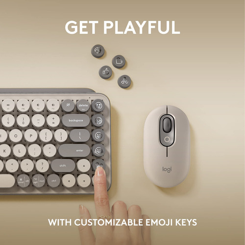 Teclado Logitech Pop Keys Mecánico Inalámbrico Emoji Persona
