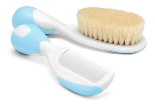 Imagen 1 de 5 de Cepillo Y Peine De Cerda Natural Para Bebe Chicco