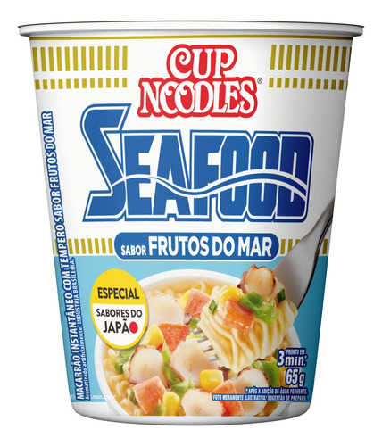 Macarrão Instantâneo Frutos do Mar Cup Noodles Copo 65g