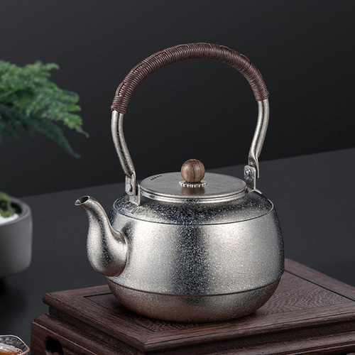 Chaleira De Acampamento Pote Água Portátil 1500ml De Prata